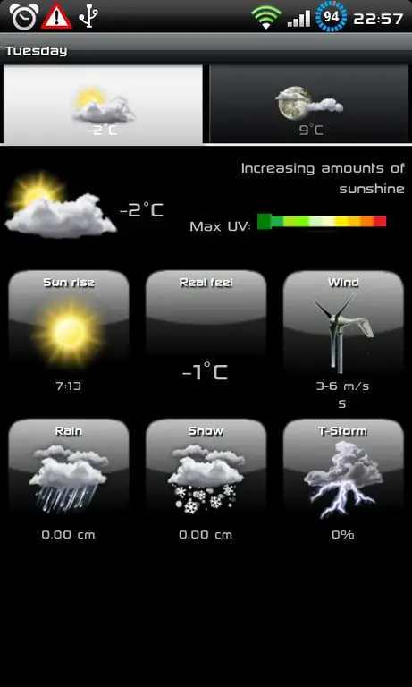 How to install a weather widget