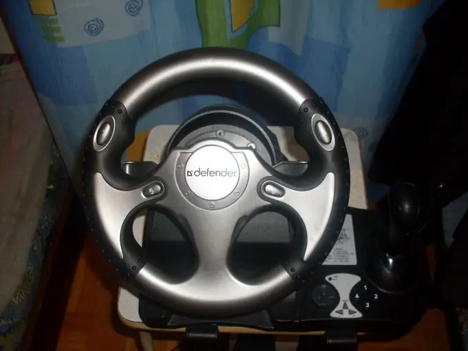 How to connect a steering wheel to a PC