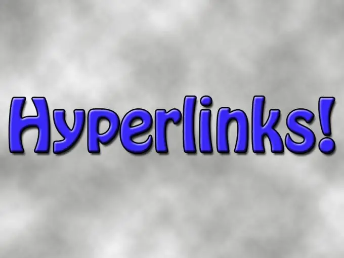 Hoe hyperlinks te maken