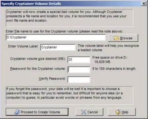 Cryptainer mudah alih